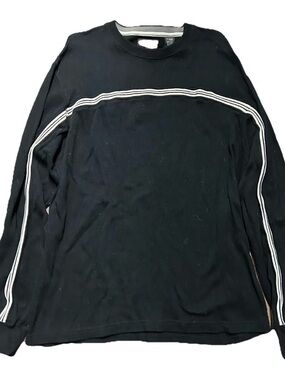 Vintage Y2K Point Zero Alternative Movement Black Crewneck White Stripe Size XXL